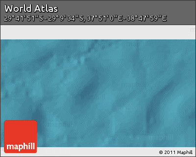 Satellite 3D Map of the Area around 29° 25' 43" S, 38° 19' 30" E