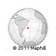 Outline Map of the Area around 29° 25' 43" S, 38° 10' 29" W, rectangular outline