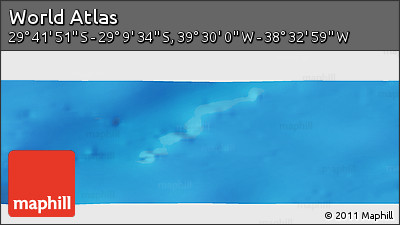Physical Panoramic Map of the Area around 29° 25' 43" S, 39° 1' 29" W