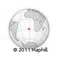Outline Map of the Area around 29° 25' 43" S, 3° 19' 30" W, rectangular outline