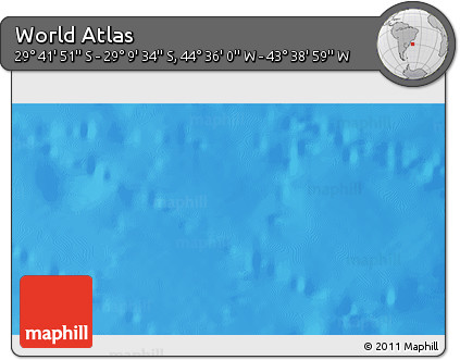 Physical 3D Map of the Area around 29° 25' 43" S, 44° 7' 30" W