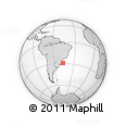 Outline Map of the Area around 29° 25' 43" S, 46° 40' 29" W, rectangular outline