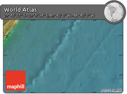 Satellite Map of the Area around 29° 25' 43" S, 49° 13' 30" W