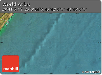 Satellite Map of the Area around 29° 25' 43" S, 49° 13' 30" W