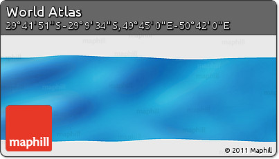 Physical Panoramic Map of the Area around 29° 25' 43" S, 50° 13' 30" E
