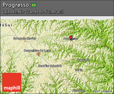Physical 3D Map of Progresso