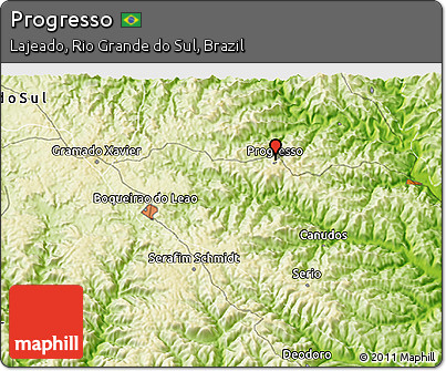 Physical 3D Map of Progresso