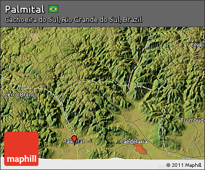 Satellite 3D Map of Palmital