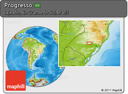 Physical Location Map of Progresso