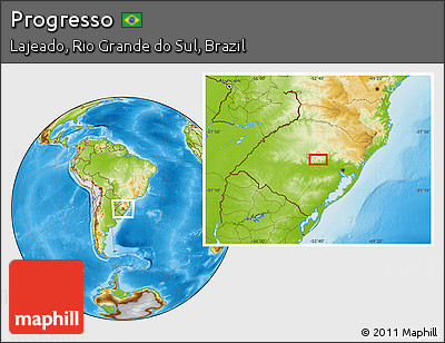 Physical Location Map of Progresso