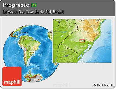 Physical Location Map of Progresso