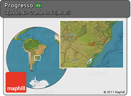 Satellite Location Map of Progresso