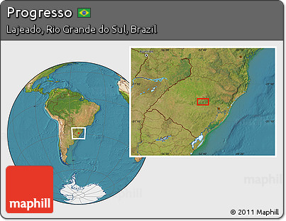 Satellite Location Map of Progresso