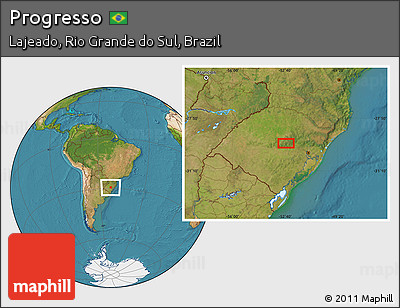 Satellite Location Map of Progresso