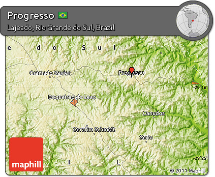 Physical Map of Progresso