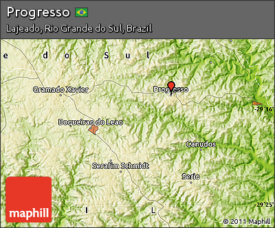 Physical Map of Progresso