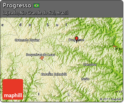 Physical Map of Progresso