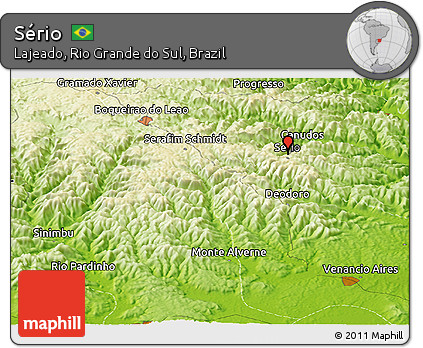 Physical Panoramic Map of Sério
