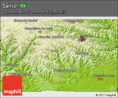 Physical Panoramic Map of Sério