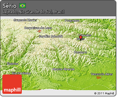 Physical Panoramic Map of Sério