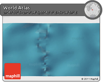 Satellite 3D Map of the Area around 29° 25' 43" S, 56° 10' 29" E