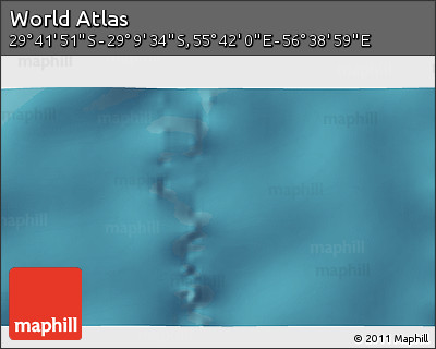 Satellite 3D Map of the Area around 29° 25' 43" S, 56° 10' 29" E