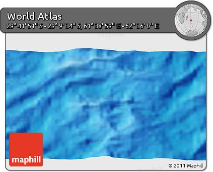 Physical 3D Map of the Area around 29° 25' 43" S, 62° 7' 30" E