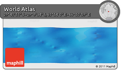 Shaded Relief Panoramic Map of the Area around 29° 25' 43" S, 66° 22' 30" E