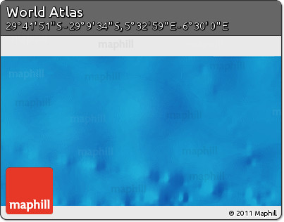 Physical 3D Map of the Area around 29° 25' 43" S, 6° 1' 30" E