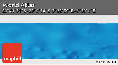 Physical Panoramic Map of the Area around 29° 25' 43" S, 6° 1' 30" E