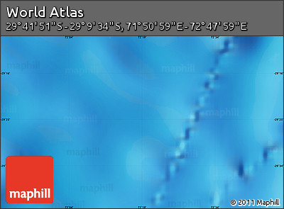 Physical Map of the Area around 29° 25' 43" S, 72° 19' 29" E