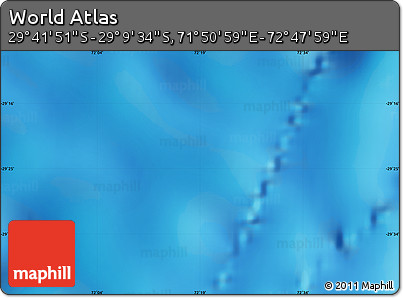 Physical Map of the Area around 29° 25' 43" S, 72° 19' 29" E
