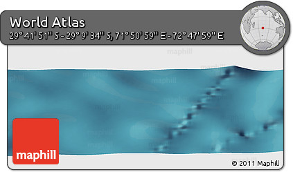 Satellite Panoramic Map of the Area around 29° 25' 43" S, 72° 19' 29" E