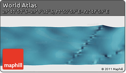 Satellite Panoramic Map of the Area around 29° 25' 43" S, 72° 19' 29" E