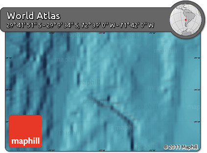 Satellite Map of the Area around 29° 25' 43" S, 72° 10' 30" W