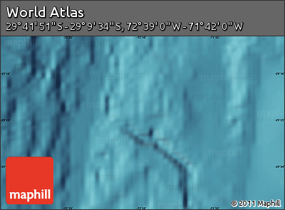 Satellite Map of the Area around 29° 25' 43" S, 72° 10' 30" W