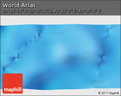 Physical 3D Map of the Area around 29° 25' 43" S, 73° 10' 30" E