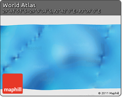 Physical 3D Map of the Area around 29° 25' 43" S, 73° 10' 30" E