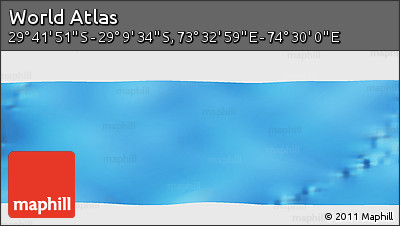 Physical Panoramic Map of the Area around 29° 25' 43" S, 74° 1' 30" E