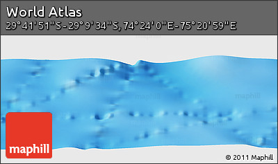 Physical Panoramic Map of the Area around 29° 25' 43" S, 74° 52' 30" E