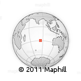 Outline Map of the Area around 29° 25' 43" S, 84° 13' 29" E, rectangular outline