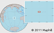 Gray Location Map of the area around 29° 25' 43" S, 87° 37' 30" E