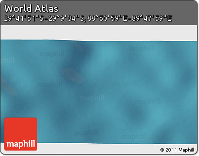 Satellite 3D Map of the Area around 29° 25' 43" S, 89° 19' 29" E