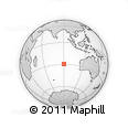Outline Map of the Area around 29° 25' 43" S, 90° 10' 30" E, rectangular outline