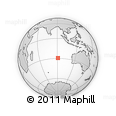 Outline Map of the Area around 29° 25' 43" S, 91° 1' 30" E, rectangular outline
