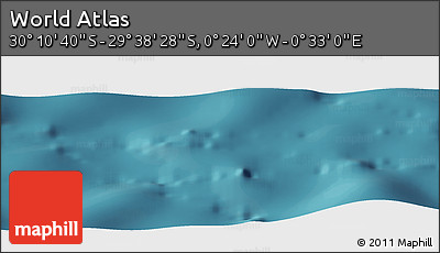 Satellite Panoramic Map of the Area around 29° 54' 34" S, 0° 4' 30" E
