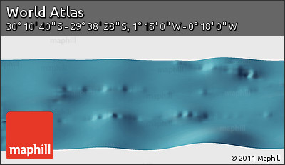 Satellite Panoramic Map of the Area around 29° 54' 34" S, 0° 46' 30" W