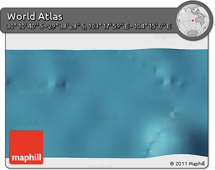 Satellite 3D Map of the Area around 29° 54' 34" S, 103° 46' 30" E