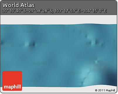 Satellite 3D Map of the Area around 29° 54' 34" S, 103° 46' 30" E