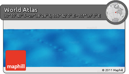 Physical Panoramic Map of the Area around 29° 54' 34" S, 107° 10' 30" E